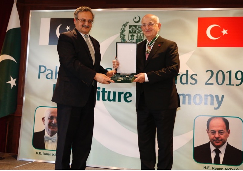 Investiture Ceremony for Conferment of Pakistan’s Civil Awards on Turkey’s leading personalities held in Ankara