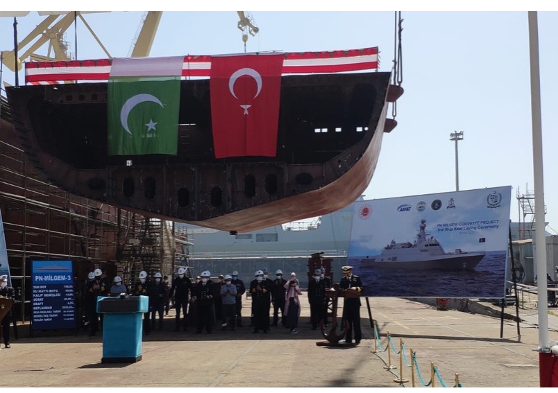 Keel Laying Ceremony of 2nd MILGEM Class Corvette for Pakistan Navy held in Istanbul