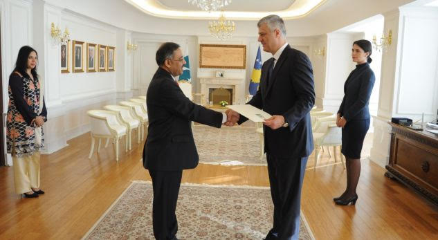 Pakistan Envoy presents Credentials to Kosovo President