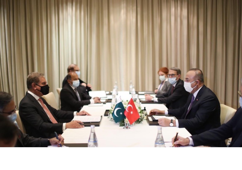 Foreign Minister’s meeting with Turkish Foreign Minister on the sidelines of 9th Ministerial Conference of the Heart of Asia – Istanbul Process 29th March 2021 – Tajikistan