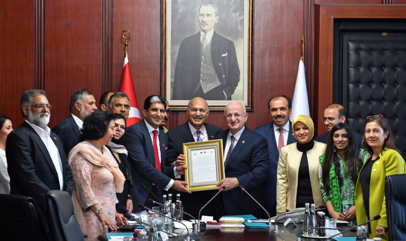 Turkish Speaker thanks Pakistan Parliament for support