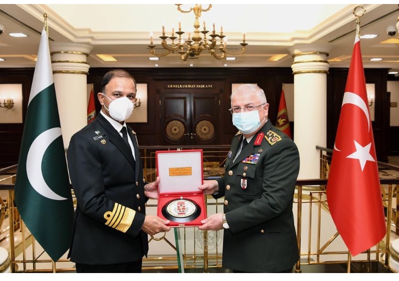 Chief of Naval Staff of Pakistan visits Turkey; Meets with Turkish Defence leadership, decorated with Turkish Armed forces medal