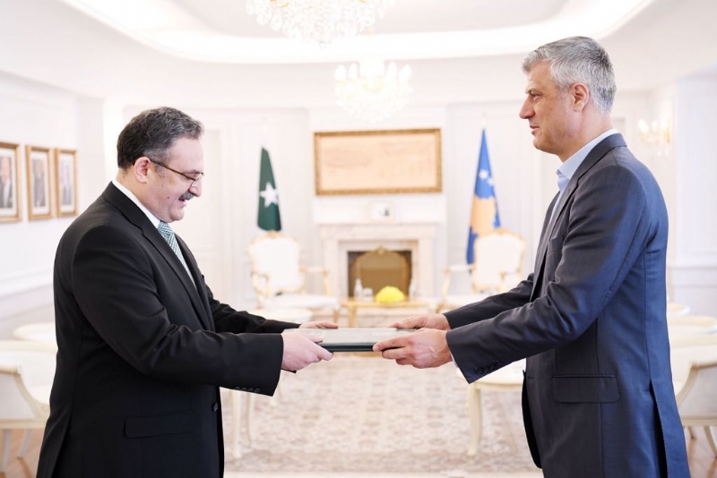 Pakistan’s Envoy to Republic of Kosovo presents his credentials