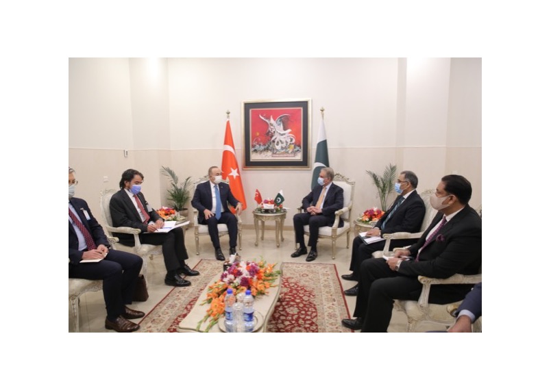 Pakistan Foreign Minister Makhdoom Shah Mahmood Qureshi holds extensive talks with Turkish counterpart